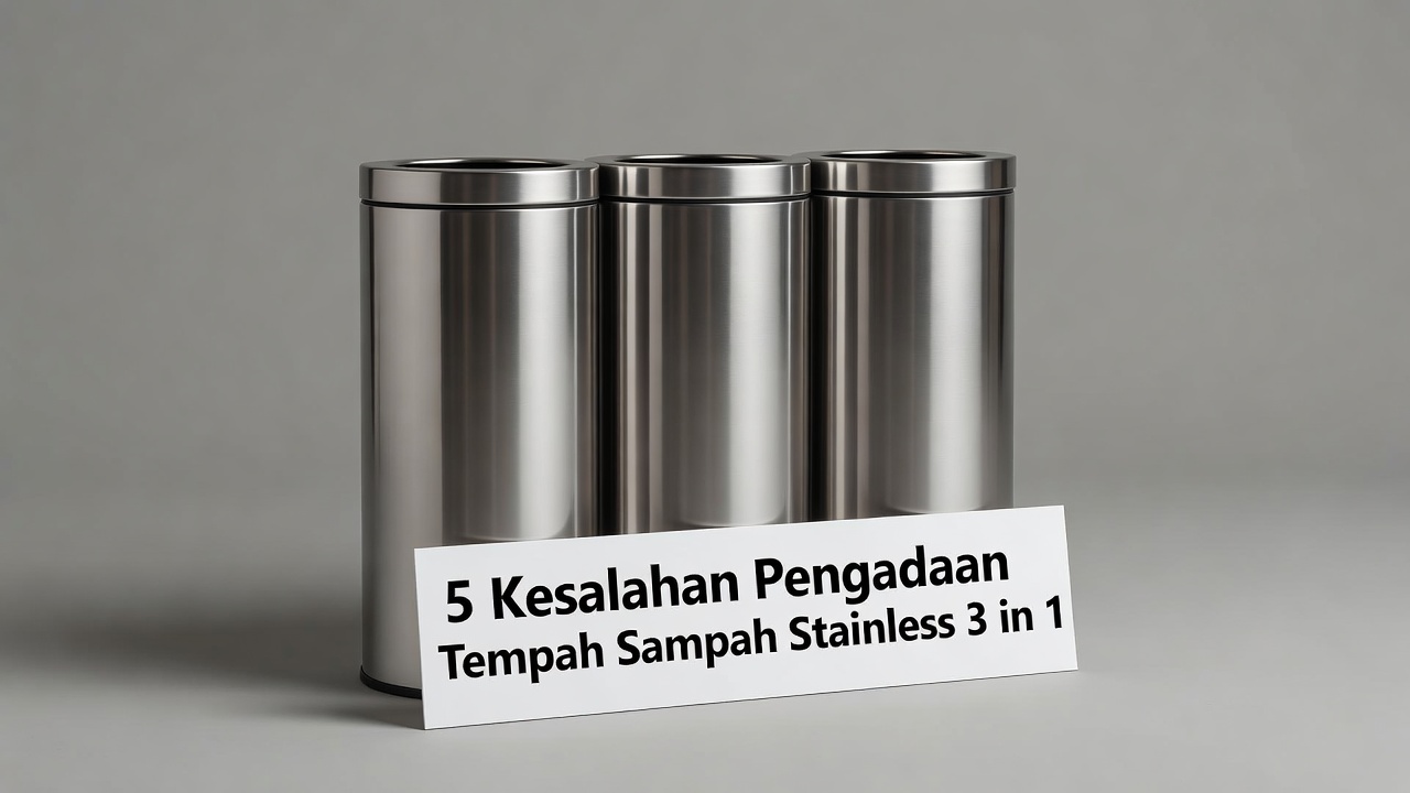 5 Kesalahan Pengadaan Tempat Sampah Stainless 3 in 1