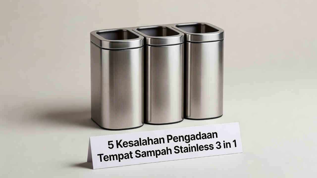 5 Kesalahan Pengadaan Tempat Sampah Stainless 3 in 1