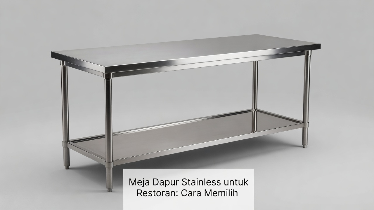 Meja Dapur Stainless untuk Restoran: Cara Memilih