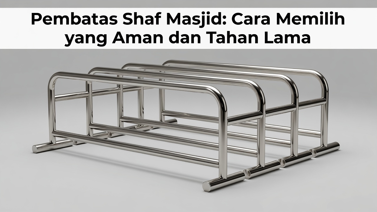 Pembatas Shaf Masjid: Cara Memilih yang Aman dan Tahan Lama