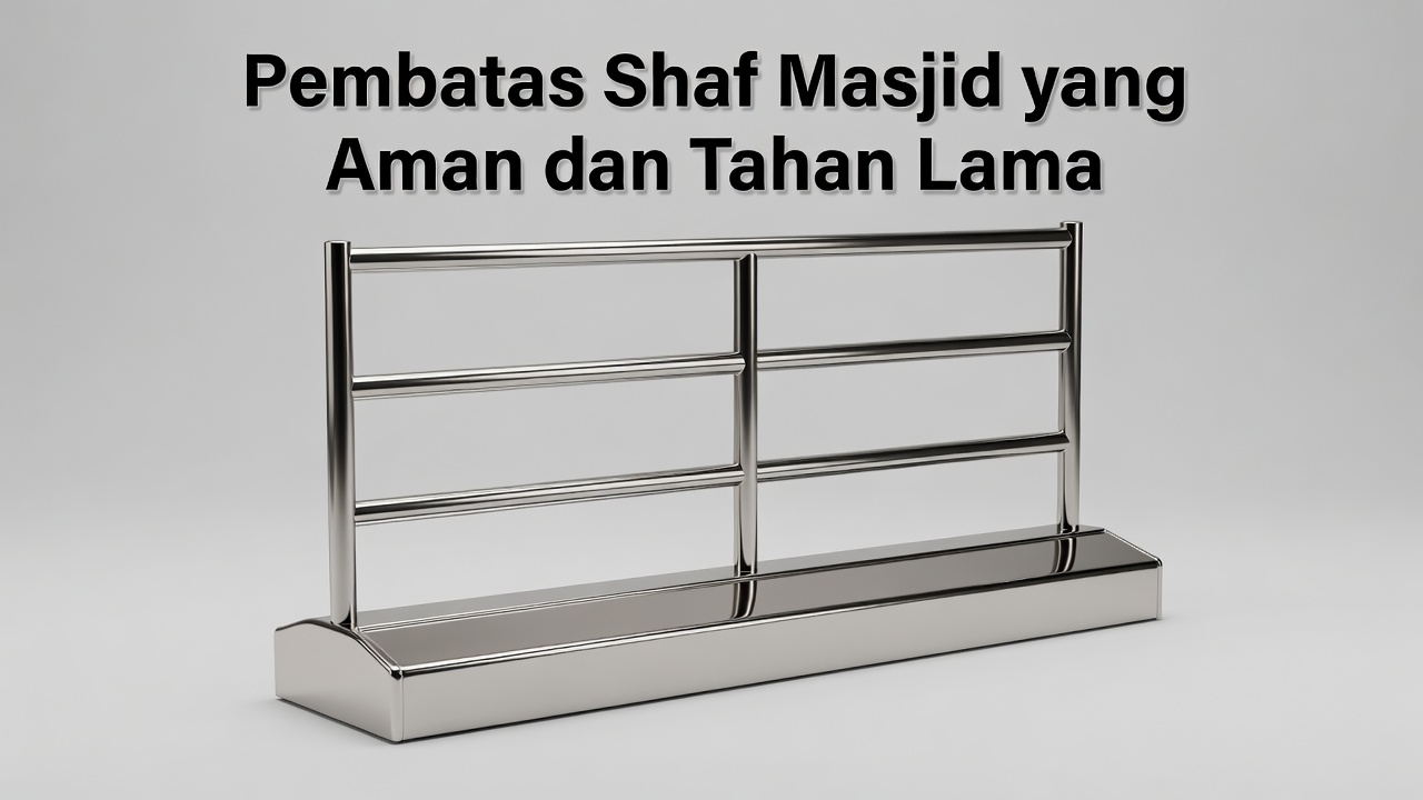 Pembatas Shaf Masjid yang Aman dan Tahan Lama