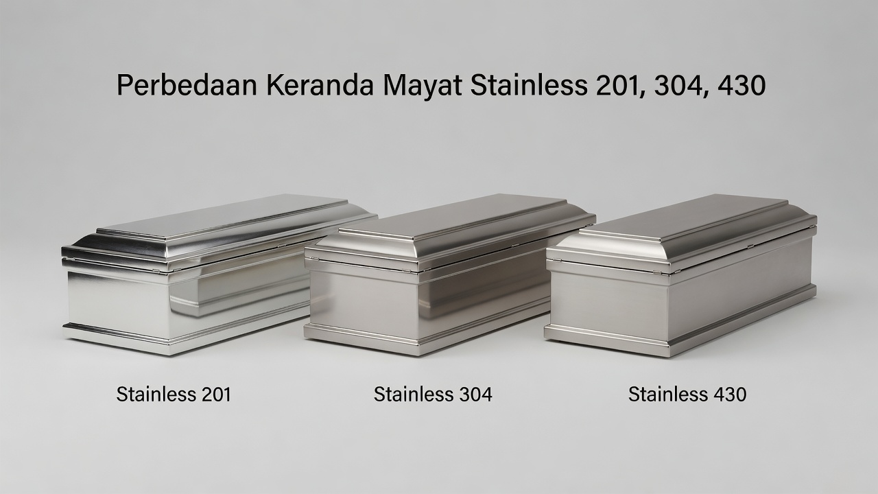 Perbedaan Keranda Mayat Stainless 201, 304, 430