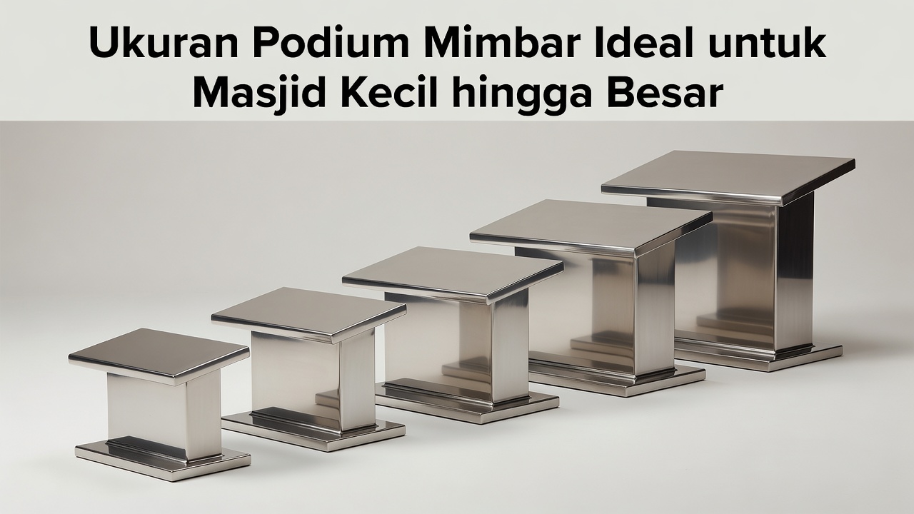 Ukuran Podium Mimbar Ideal untuk Masjid Kecil hingga Besar