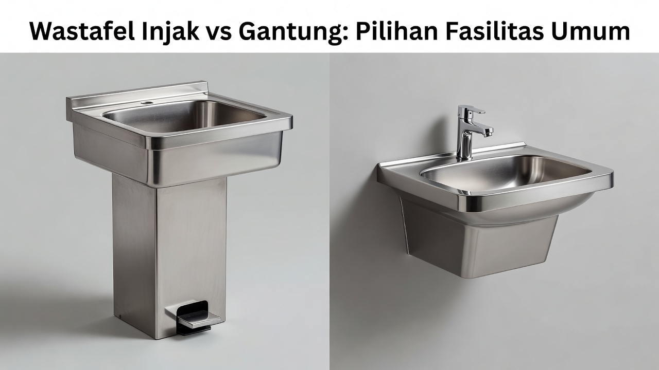 Wastafel Injak vs Gantung: Pilihan Fasilitas Umum