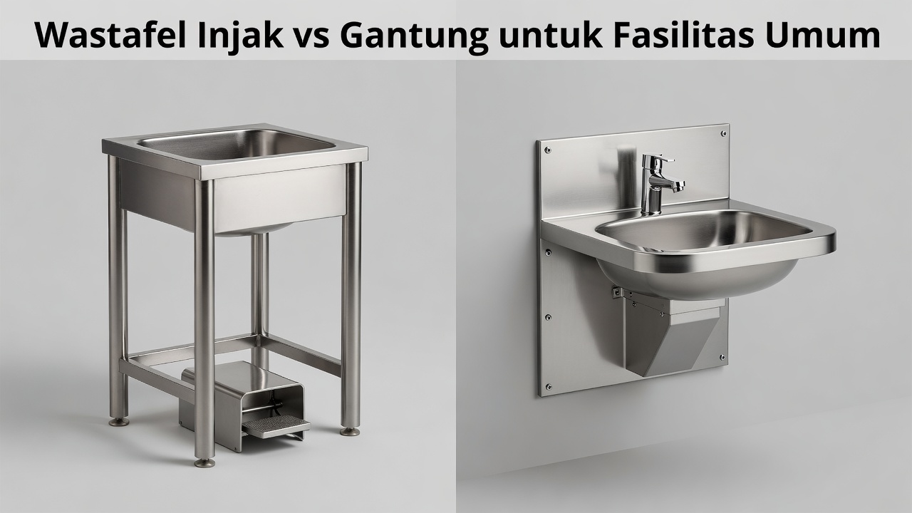 Wastafel Injak vs Gantung untuk Fasilitas Umum