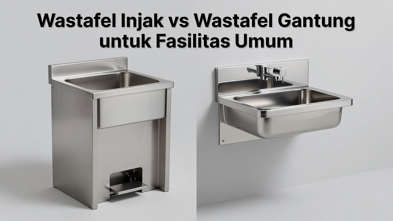 Wastafel Injak vs Wastafel Gantung untuk Fasilitas Umum