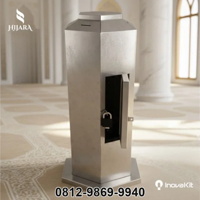 Jual & Distributor Kotak Amal Stainless Estetik Kunci Gembok Alarm di Banjar — Harga Pabrik, Vendor, Fabrikasi