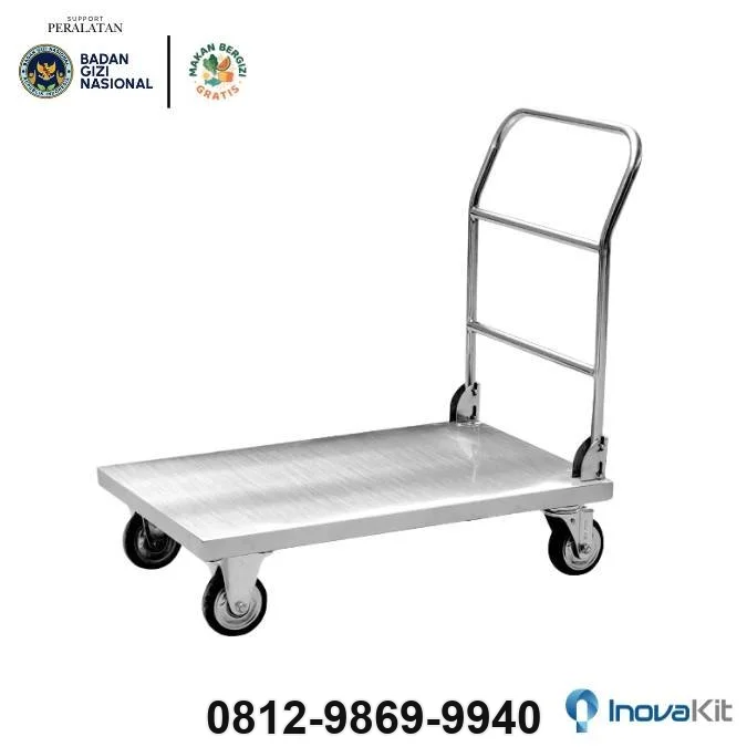Jual & Distributor Load Trolley 300kg Standar Dapur MBG di Batujajar Timur, Batujajar, Bandung Barat — Harga Pabrik, Vendor, Fabrikasi