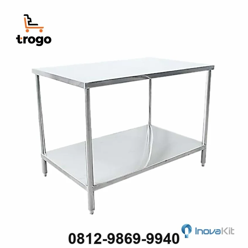 Meja Stainless Steel 2 Susun