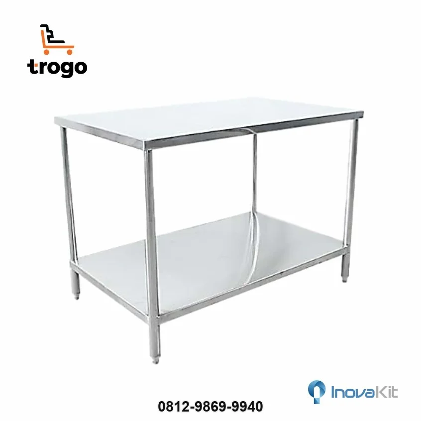 Jual & Distributor Meja Stainless Steel 2 Susun di Barito Kuala — Harga Pabrik, Vendor, Fabrikasi