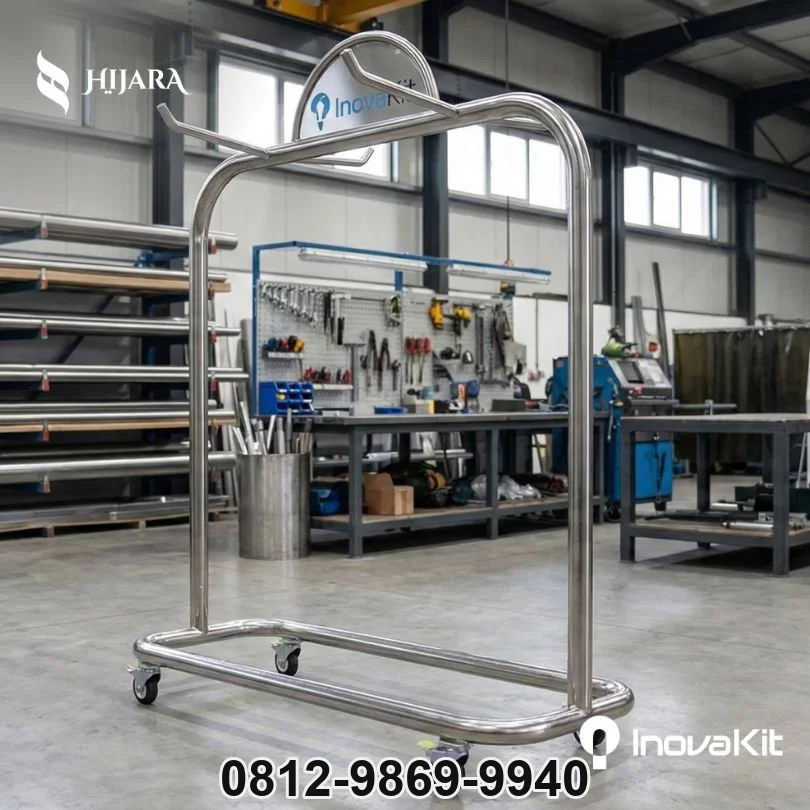 Rak Kursi Lipat dengan Logo Instansi | Folding Chair Rack
