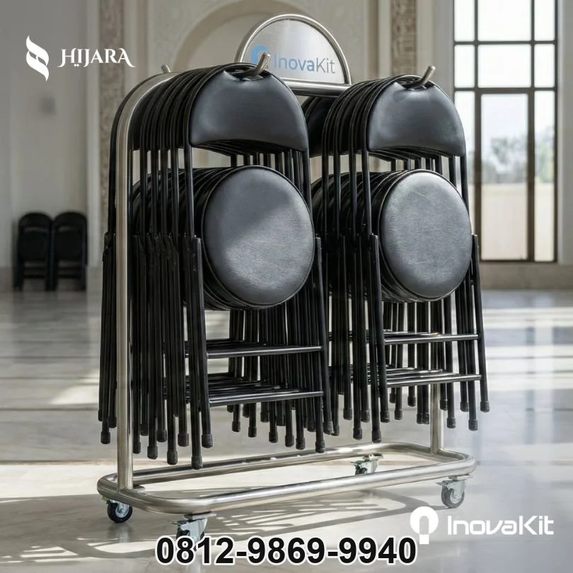 Jual & Distributor Rak Kursi Lipat dengan Logo Instansi di Bitung — Harga Pabrik, Vendor, Fabrikasi
