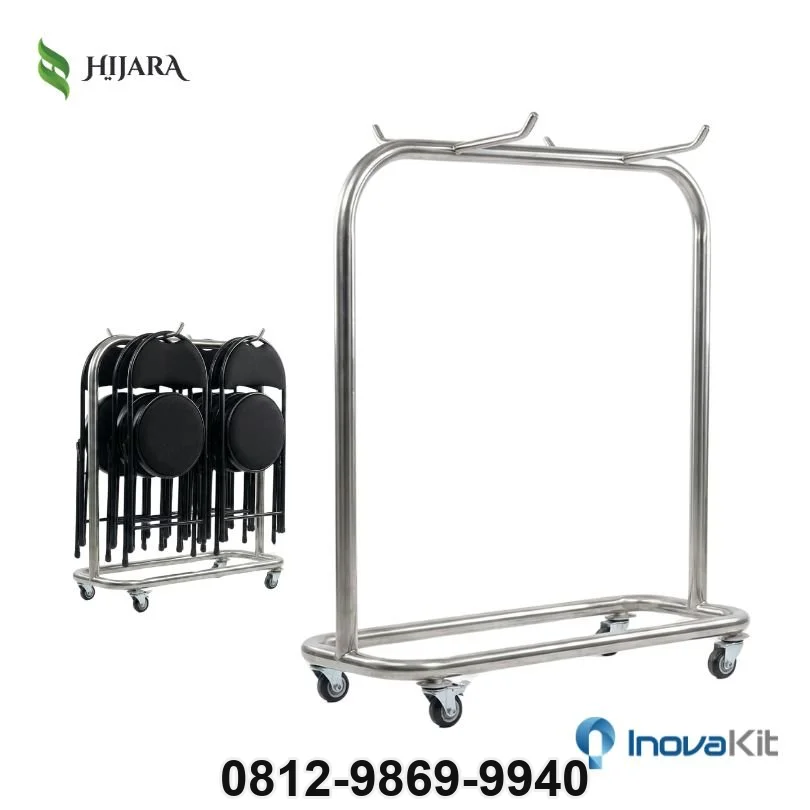 Rak Kursi Lipat Stainless | Folding Chair Rack