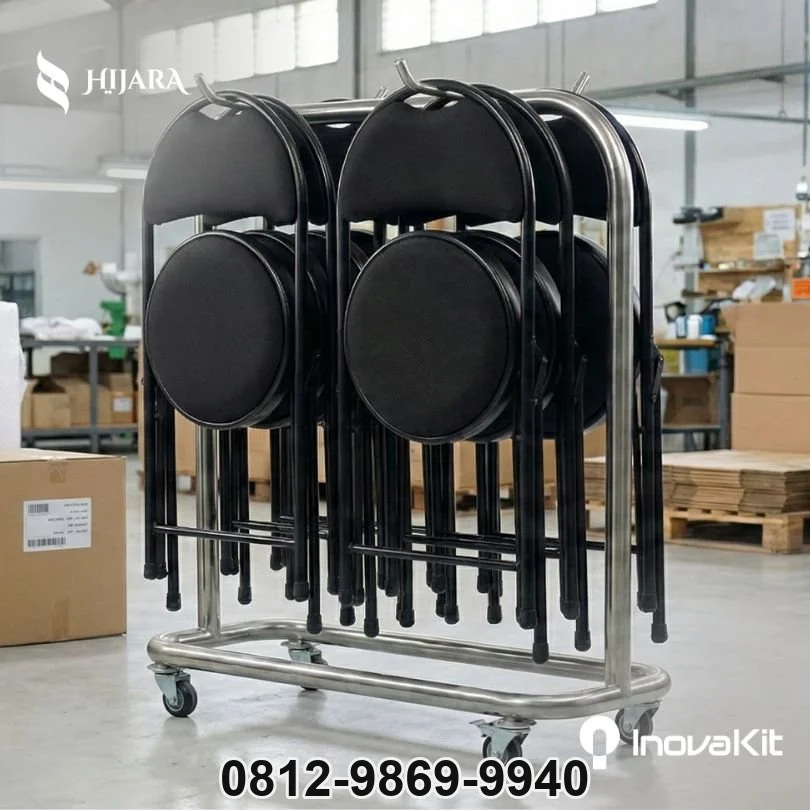 Rak Kursi Lipat Stainless | Folding Chair Rack