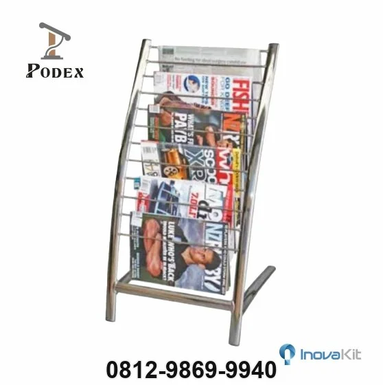 Tempat Majalah | Rak Koran Stainless Steel