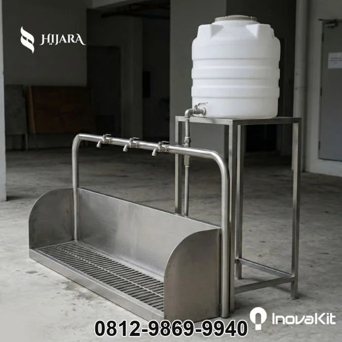 Jual & Distributor Tempat Wudhu Stainless Steel dengan Tangki di Asem Rowo, Surabaya — Harga Pabrik, Vendor, Fabrikasi