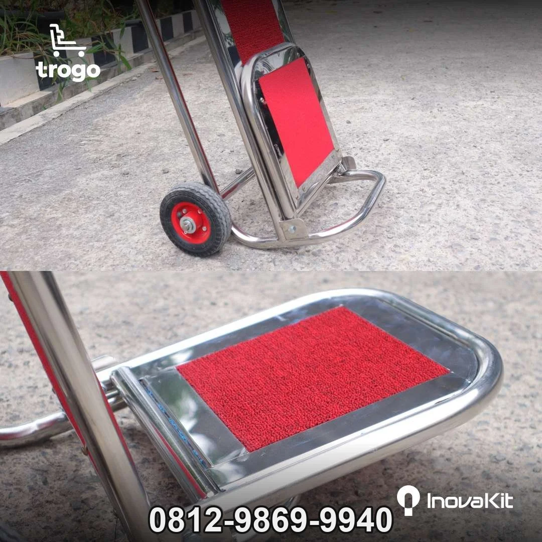 Troli Barang 2 Roda | Troli Hotel 2 Roda | Troli Kursi dan Galon Bellman