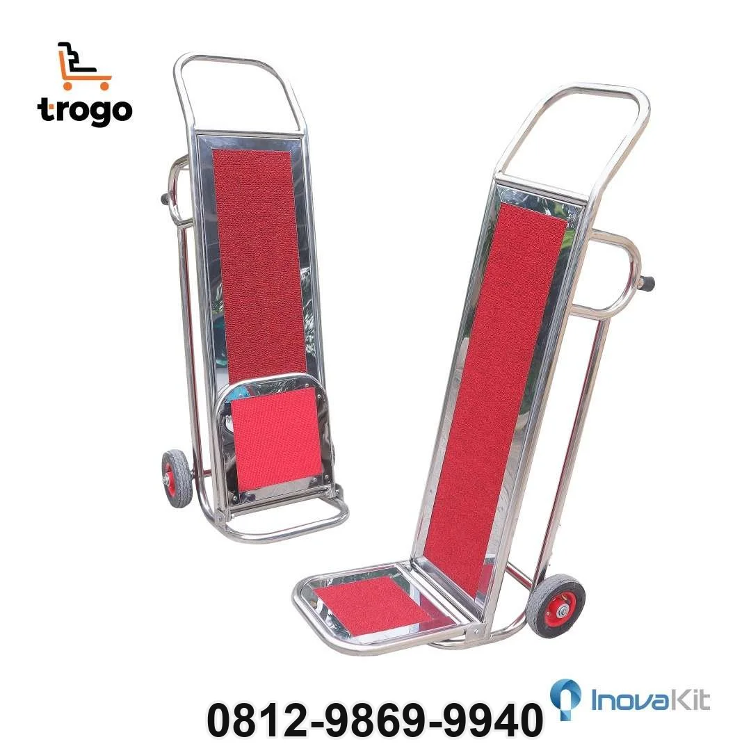 Troli Barang 2 Roda | Troli Hotel 2 Roda | Troli Kursi dan Galon Bellman