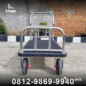 Troli Hotel Roda 8in Luggage Cart