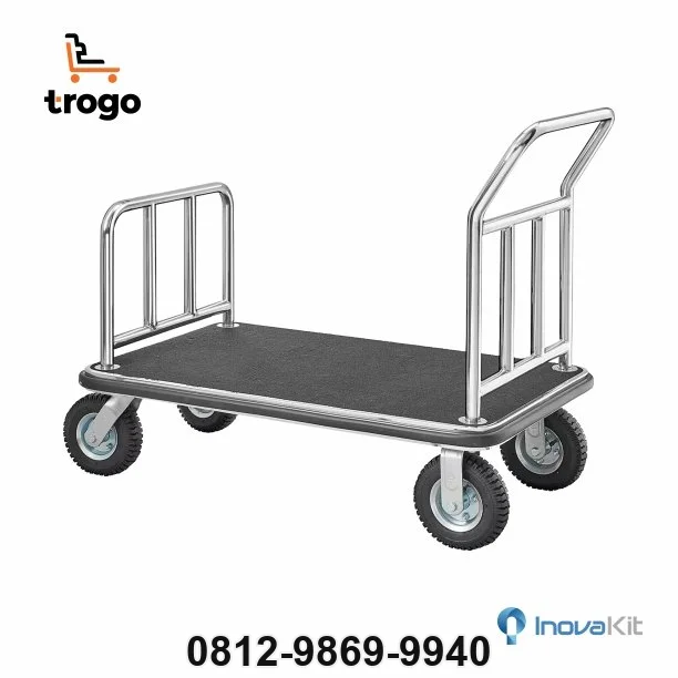 Troli Hotel Roda 8in Luggage Cart