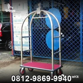 Troli Hotel Roda 8in Model 1 | Bellboy Luggage Trolley