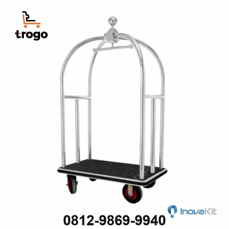Troli Hotel Roda 8in Model 1 | Bellboy Luggage Trolley
