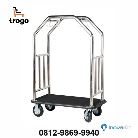 Troli Hotel Roda 8in Model 2 | Bellboy Luggage Trolley