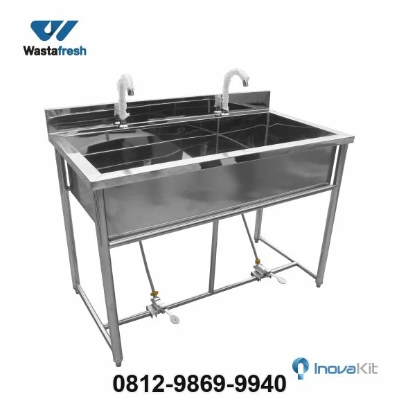 Wastafel 2 Sink | Wastafel Injak Stainless